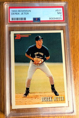 1993 BOWMAN Baseball #511 DEREK JETER Rookie Card PSA GRADED