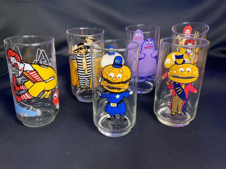 Set of 6 McDonald’s Drinking Glasses 1970s - Image 2 of 4