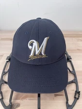 Vintage Milwaukee Brewers SnapBack Hat Cap Twins Enterprise M Logo Blue MLB
