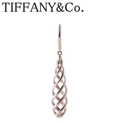 Tiffany & Co. Luce Drop Small Single Earring 18K Rose Gold K18 PG Polished