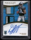 2018 Panini Immaculate Coll. DJ Moore Immaculate Signature Patches Rookie #/99