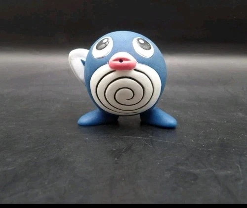 Vintage Pokemon Poliwag Squirt Toy Action Figure Burger King 1999 2"