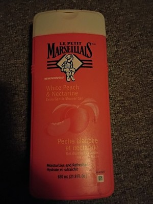 1 LE PETIT MARSEILLALS WHITE PEACH NECTARINE Extra Gentle Shower Creme 21.9 Oz
