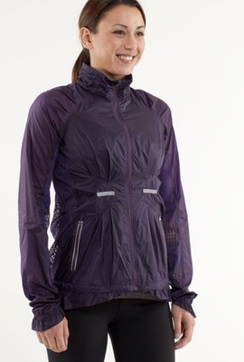 Lululemon: Run Wild Jacket Purple Sz 6 Lightweight Running Zip Up Windbreaker
