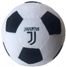 Seven Peluche Pallone Juventus, bianco Nero, Soccer Ball PLUSCH 16CM P