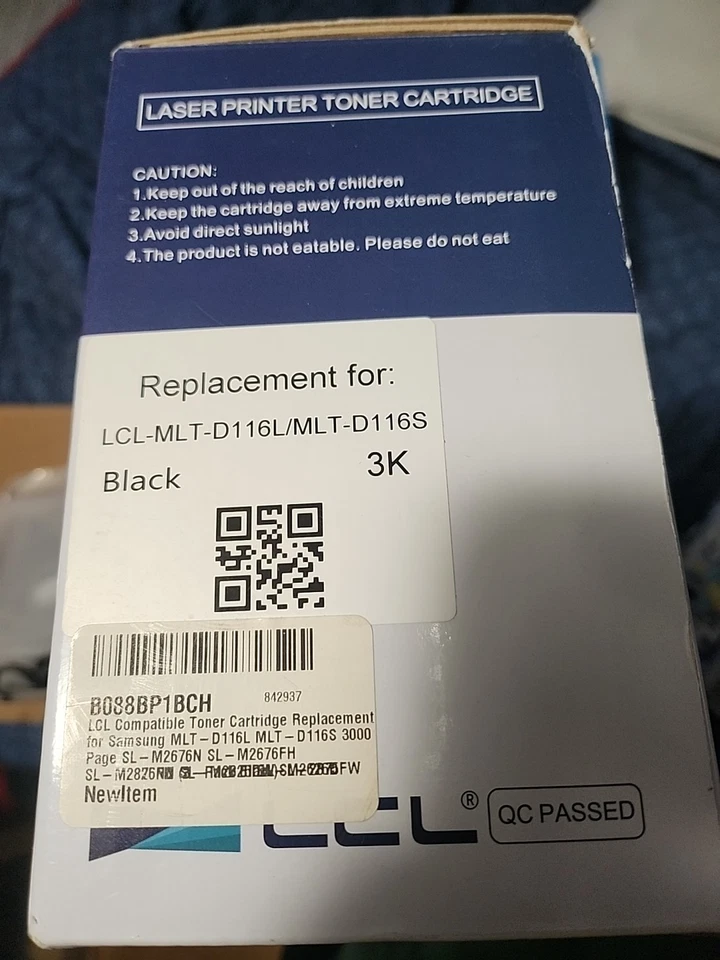 Cartucho de tóner compatible de repuesto para MLT-D116L D116L, negro, paquete de 1 Foto 4 de 4