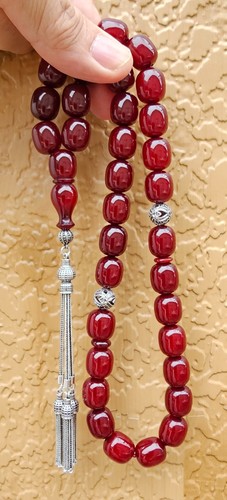 Cerry Amber Bekelite Prayer Worry Beads Kanayan Baga Subha Tasbih Tasbeeh