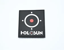 HOLOSUN OPTICS RED DOT LOGO PATCH HOOK/LOOP BACKING PVC EPS SCS 509 510 AEMS 407