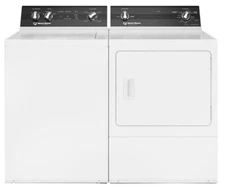 TR3006WN + DR3004WE-Speed Queen® White Laundry w top load washer electric dryer