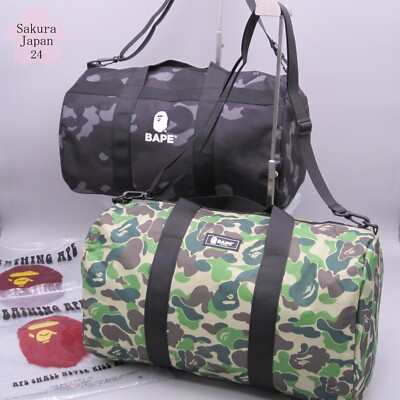 BAPE A Bathing Ape Duffle Bag Camo Green 2020 SPR & Black