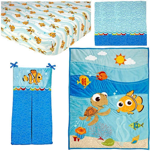 Juego de ropa de cama para cuna Disney Nemo de 4 piezas Foto 2 de 4