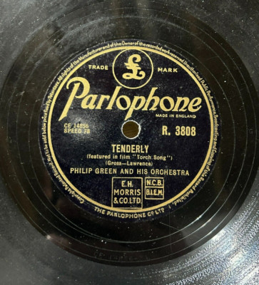 Philip Green - Beautiful Lady / Tenderly - Parlophone 78 RPM (E.H. Morris)