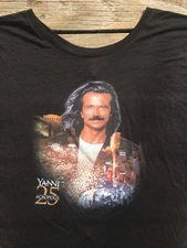 Yanni Shirt Live at Acropolis Women's Tee 25 anniversary concert tour bella XL