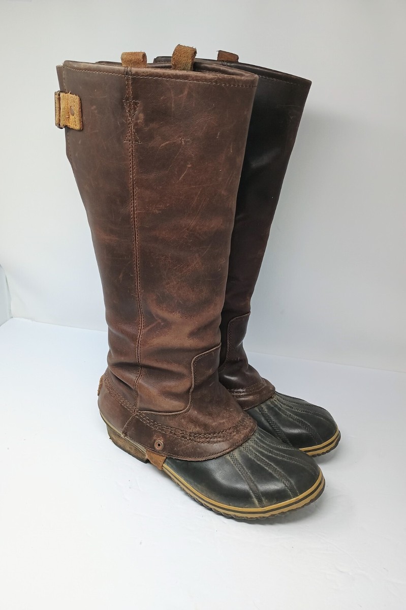 Sorel Slimpack Tall Riding Boots Women's 10