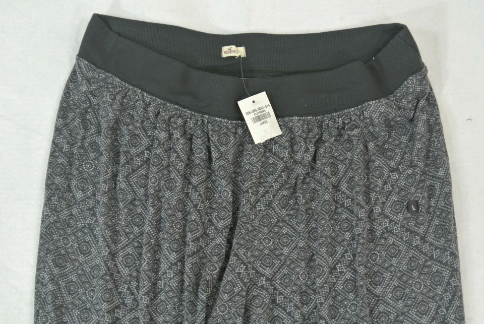 Pantalones de salón Hollister para hombre grandes negros grises cintura cómoda algodón nuevos Foto 2 de 4