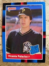 Donruss Vicente Palacios Rated Rookie Baseball Card 1987 Pittsburgh Pirates 45