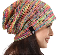 Women's Slouchy Beanie Long Baggy Skull Cap Winter Summer Beret Hats USA SELLER!