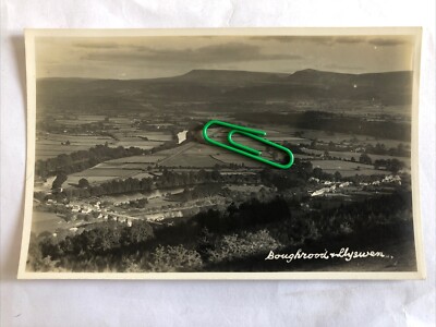 Boughrood Llyswen Wales Landschaftsansicht unbespielt UVPC 1938