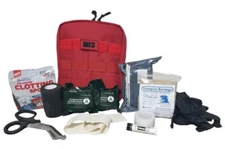 Elite First Aid Military IFAK "Individual First Aid Kit" w/ Quikclot