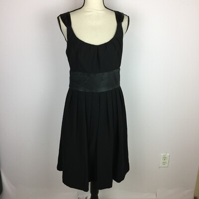 maggy london pleated fit and flare dress Maggy London Ireland Belted Pleated - Blue main image 1