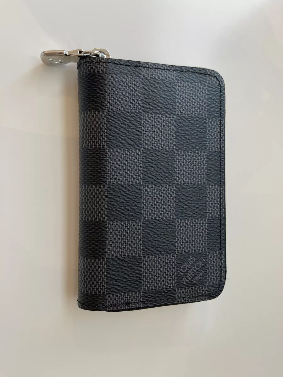 Louis Vuitton Vertical Zipper Wallet Men - Diamer Graphite