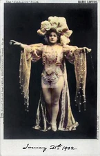 Marie Loftus,  Theatre Actress (Colorized) Postcard Copy