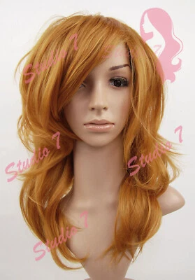 W210 Ingwer Mittellange Choppy Layers Perücke - studio7-uk