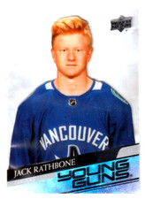 2020-21 Upper Deck Clear Cut Parallel Young Guns #717 Jack Rathbone RC