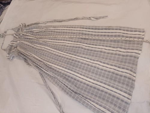 ASOS black and white striped cotton maxi sundress size 12 - Picture 4 of 11