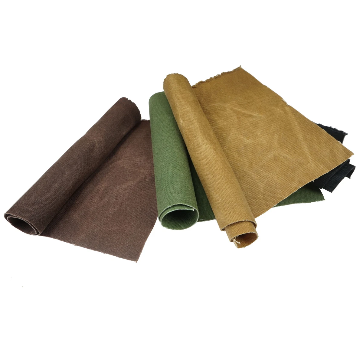 Waxed Canvas Army Duck & Canvas Tan Fabric By the Yard Material Jackets  16Ounce