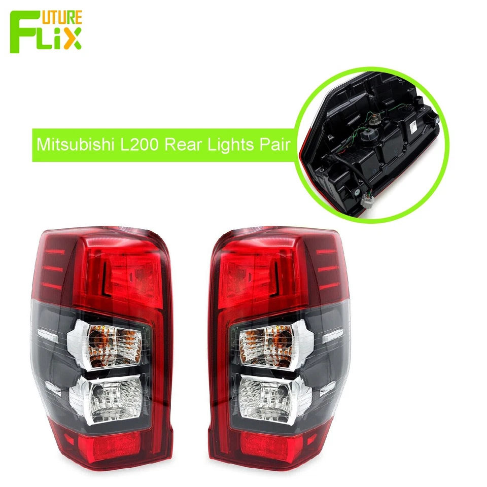 For Mitsubishi L200 2019-24 Pair Rear Right Left Led Tail Light Back Brake Lamp - Image 3 of 4