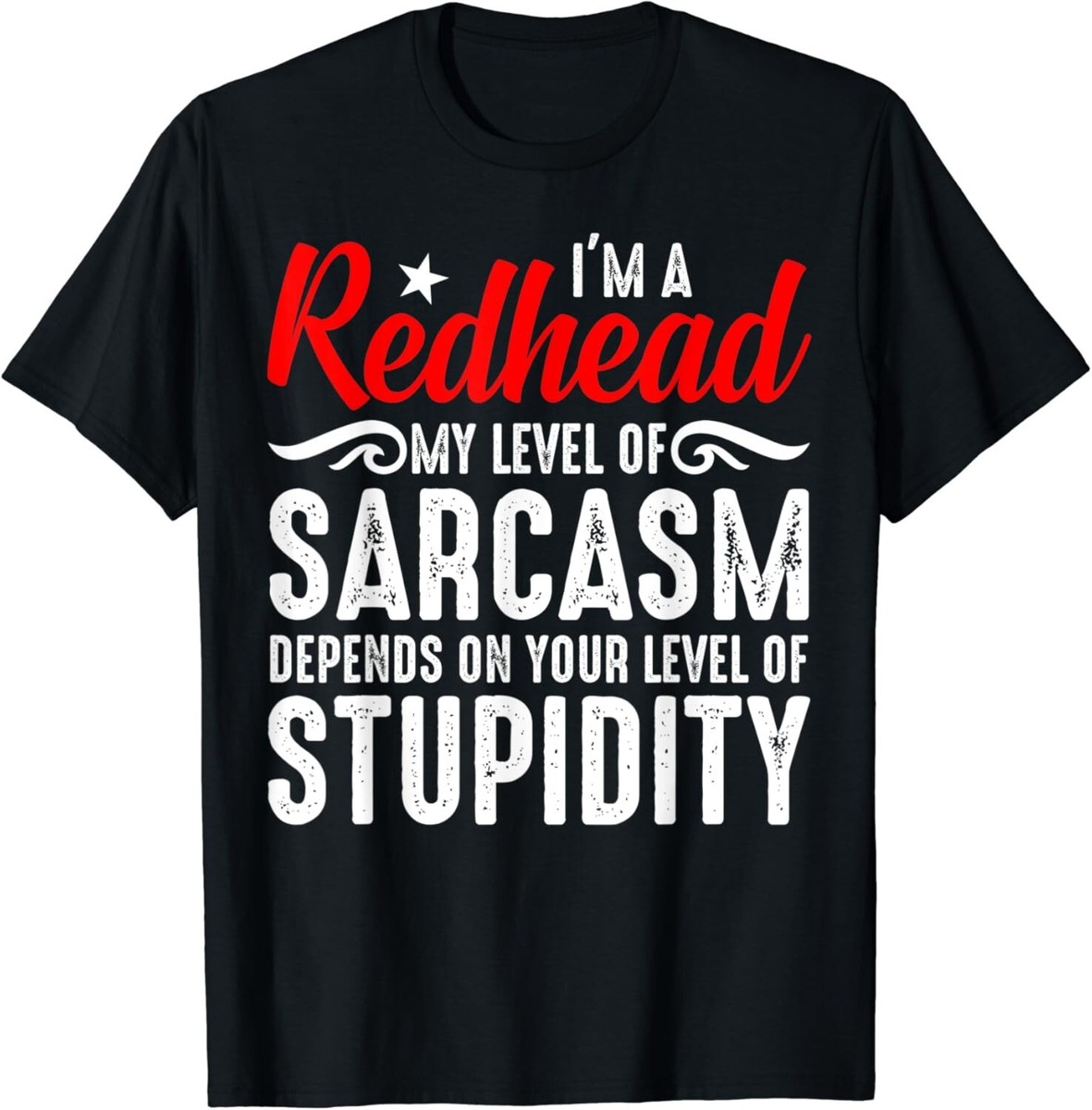 Funny Redhead Wife T-Shirt - 'You Can't Scare Me My Wife Is A Redhead' Unisex Tee For Men And Women