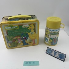 1979 Vintage Sesame Street Aladdin Collectible Metal Lunchbox w/ Thermos