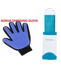 Lint Wand, Pet Hair & Lint Remover, Small Travel Size, 4.5" Tall + Bonus Glove!