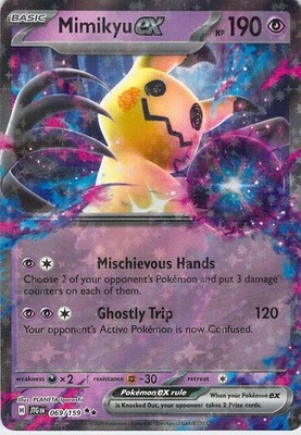 Mimikyu ex 069/159 - Factory Error - Partial Missing Texture