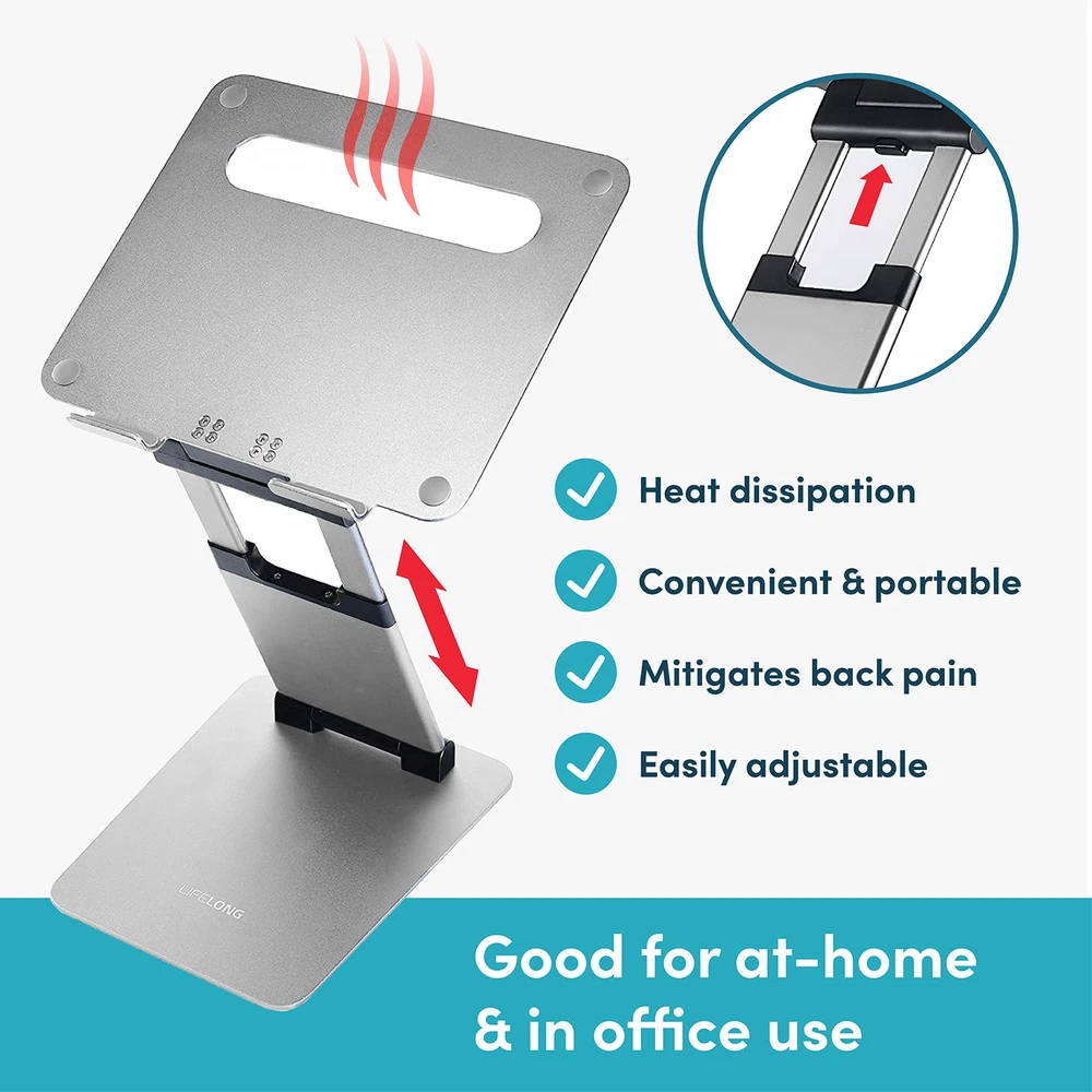 Laptop Stand for Desk, Ergonomic Sit to Stand Laptop Holder Convertor, Adjust...