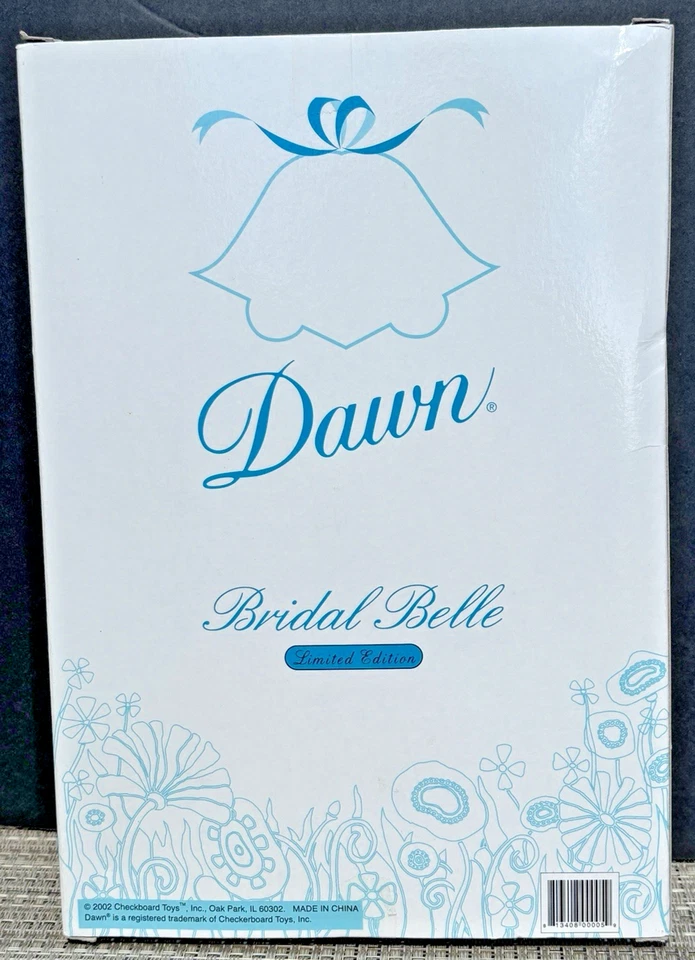 NRFB Dawn Bridal Belle Checkerboard Toys 2002 HTF BLOND HAIR, PRISTINE CONDITION - Image 4 of 4