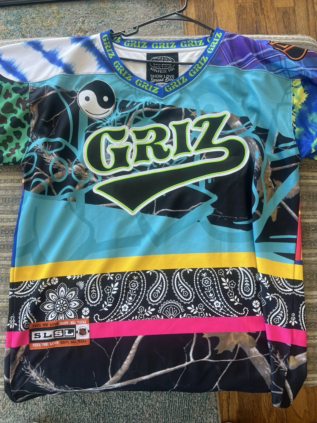 Seven Stars Patchwork Hockey Jersey (Blue)