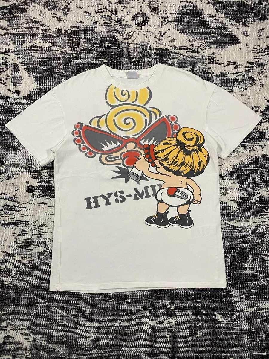HYSTERIC GLAMOUR ヒス シャツ ロゴ アニマル ニコちゃん 白 White Hysteric Glamour Clothing for Men for sale | eBay