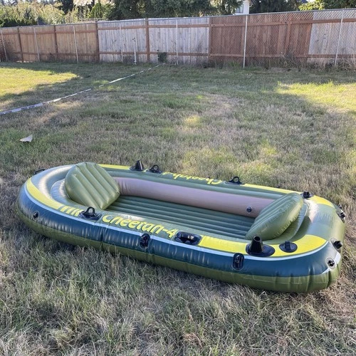 4 Person Inflatable Boat - No Paddles - Cheetah 4