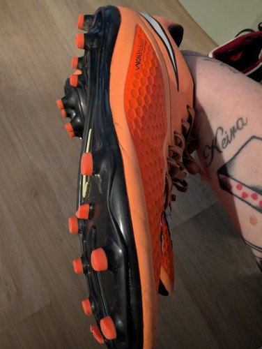 Nike Hypervenom Phelon FG Hyper Crimson/White/Atomic Orange/Black Size 6.5 Uk - Picture 5 of 7