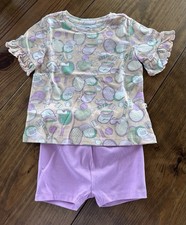 Baby Gap Girl 18-24 2T Two Piece Short And Top Set Tennis Spring Summer NWT