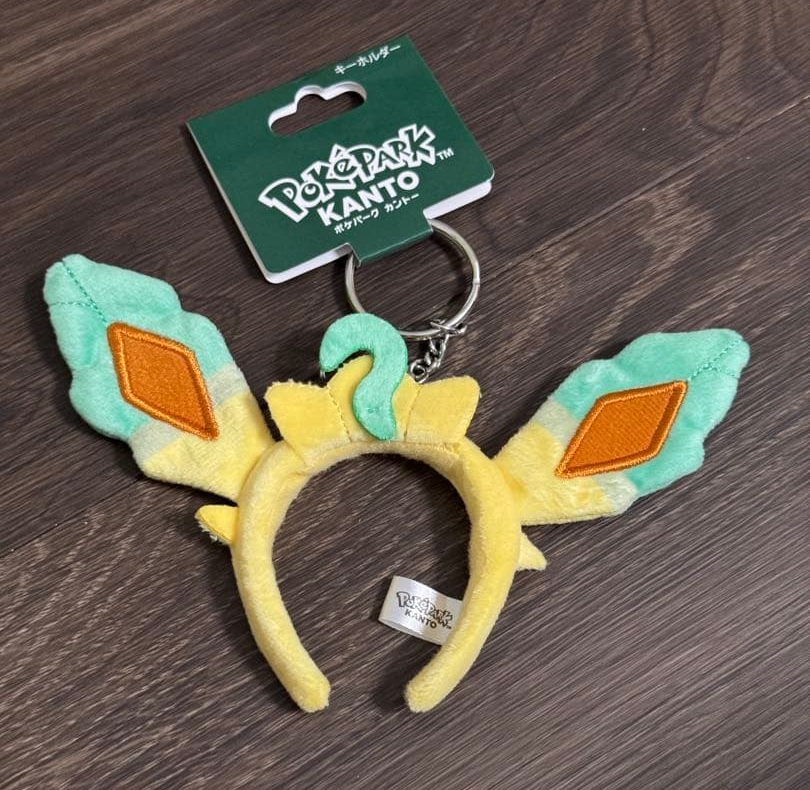 Pokepark Kanto Limited Pokemon Leafeon mini headband keychain From