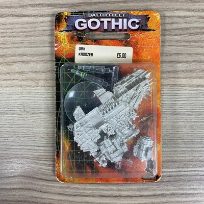 1 Ork Kroozer Battlefleet Gothic Warhammer 40K 40,000 Metall Games Workshop Bfg