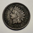 1907 Indian Head Cent Penny Coin  FREE SHIPPING