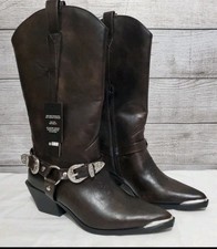 Women's Western Equestrian Boots Brown 