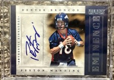 2012 Panini Prominence Football Peyton Manning Auto #22/25 