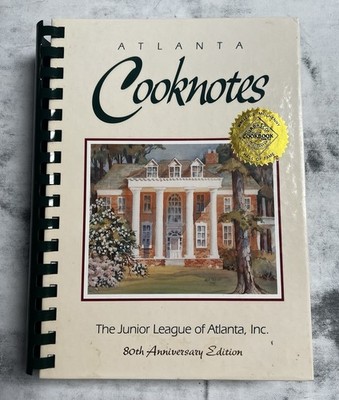 Vintage Atlanta Cooknotes Junior League of Atlanta Cookbook Georgia, 440pgs 1982
