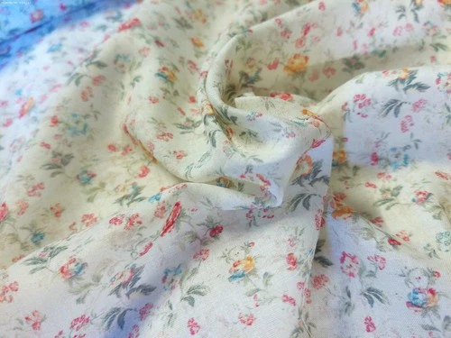 IMPORTED LEGACY LAWN~MULTI COLOR FLORAL TOSS~12"x29~SOFT~SHEER~SILKY~JAPAN video thumbnail
