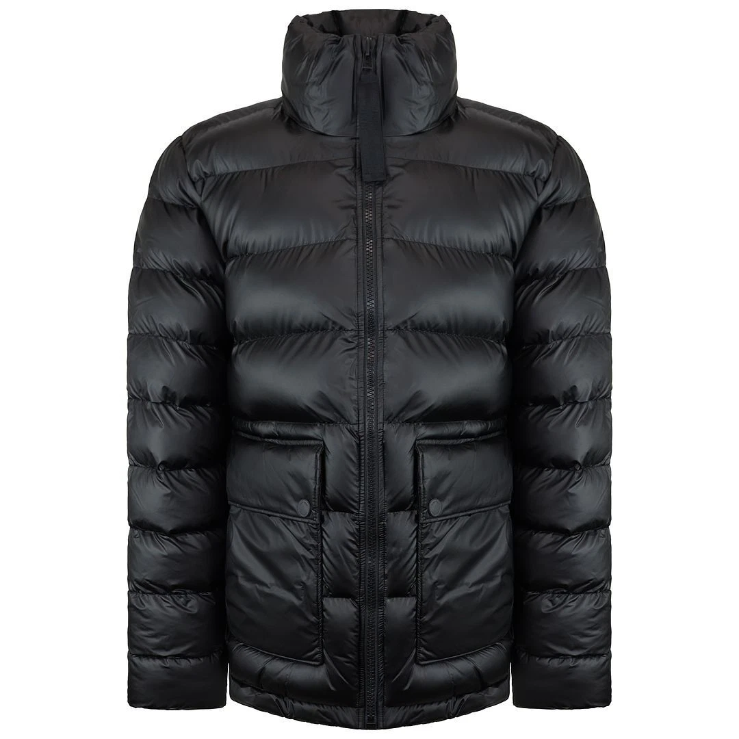 Hunter Rubberised Mens Black Puffer Jacket